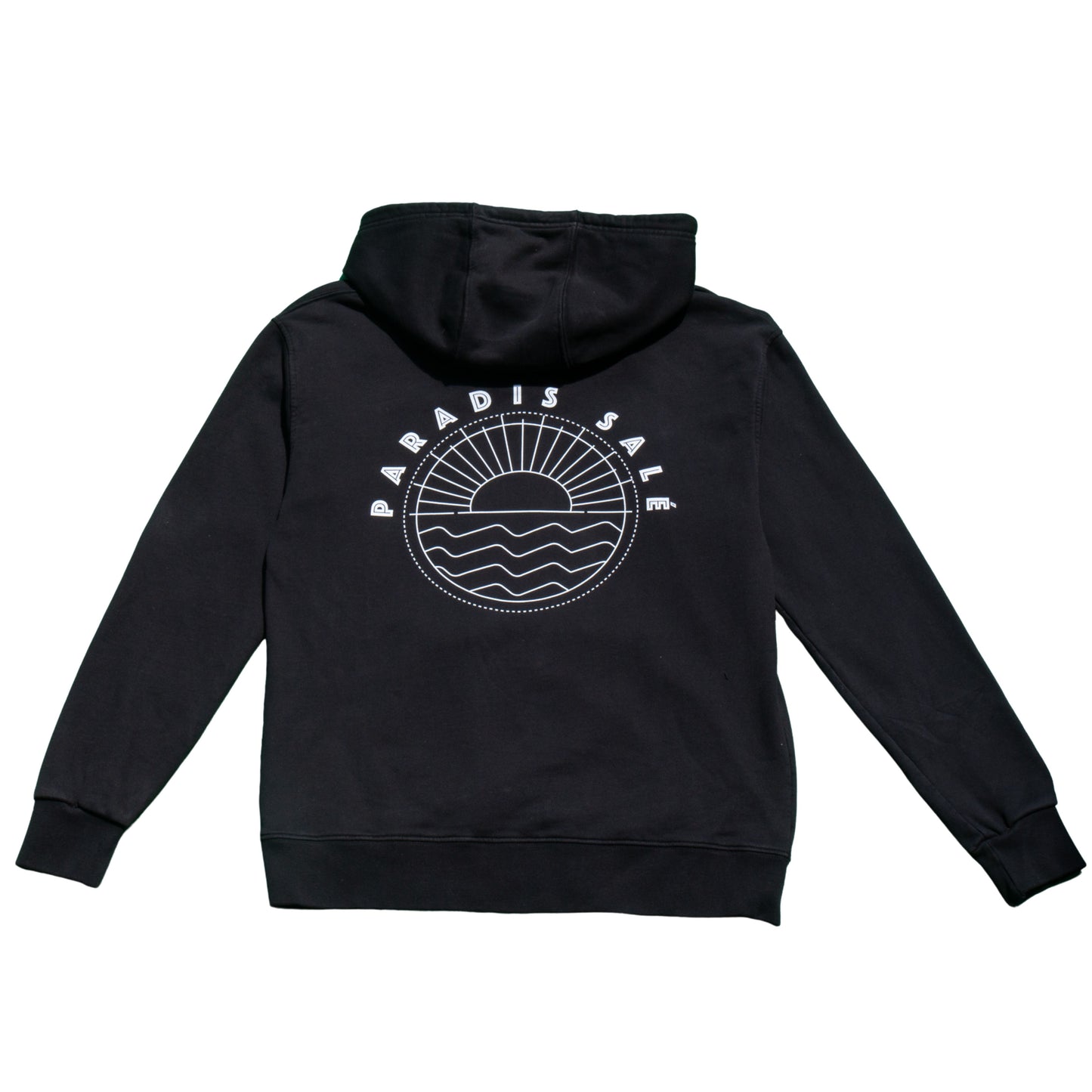 Hoodie capuche coton organique très épais ICONIQUE noir